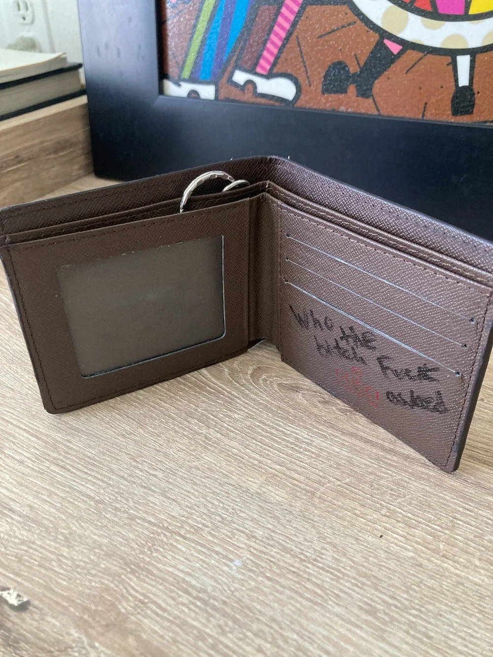 Gucci Brown GG Canvas Bifold Wallet with Red Accent
